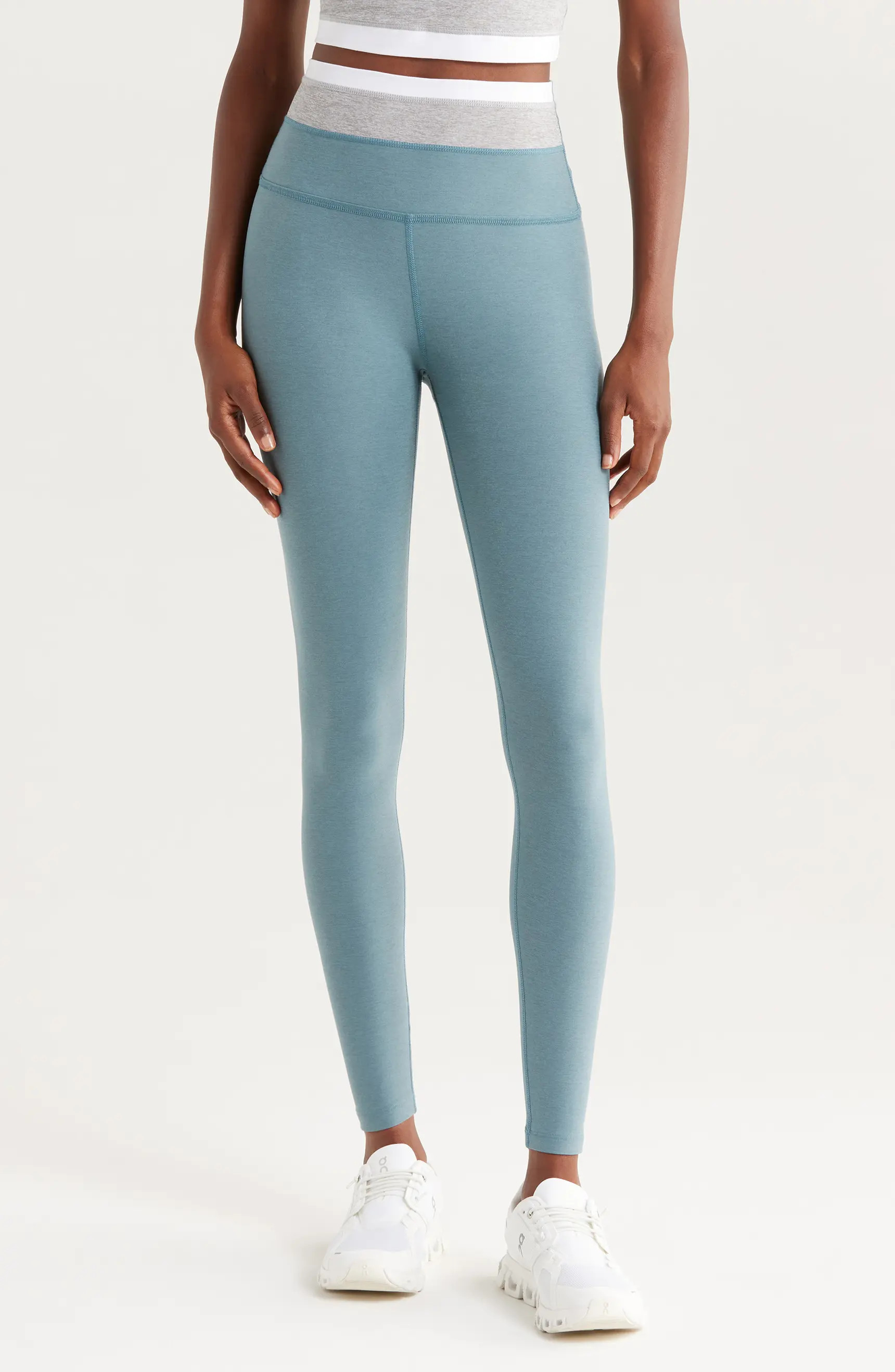 Beyond Yoga Space Dye Horizon Colorblock Ankle Leggings | Nordstrom | Nordstrom