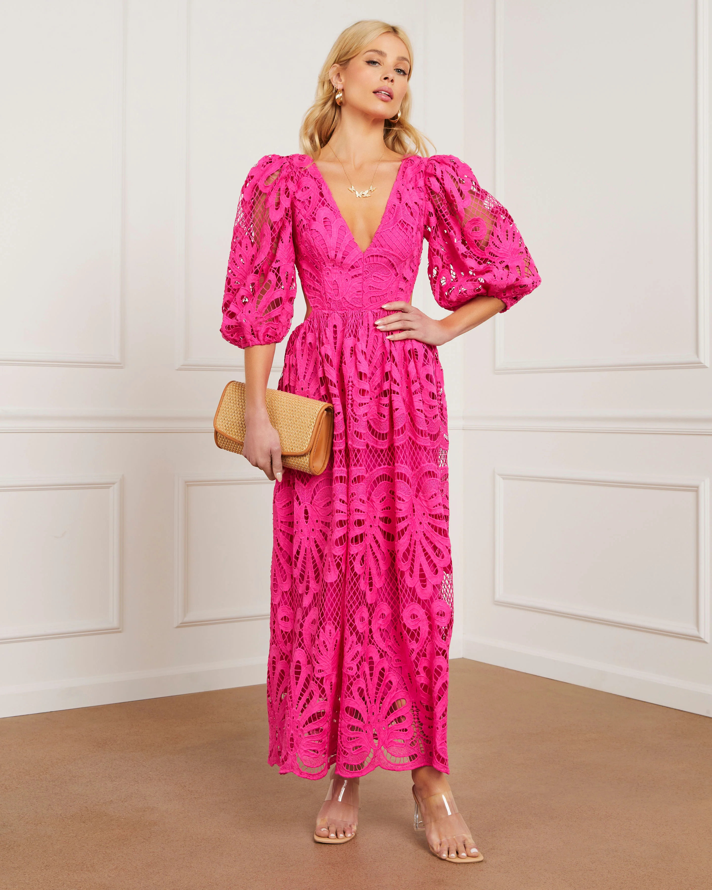 Vivianna Eyelet Maxi Dress | VICI