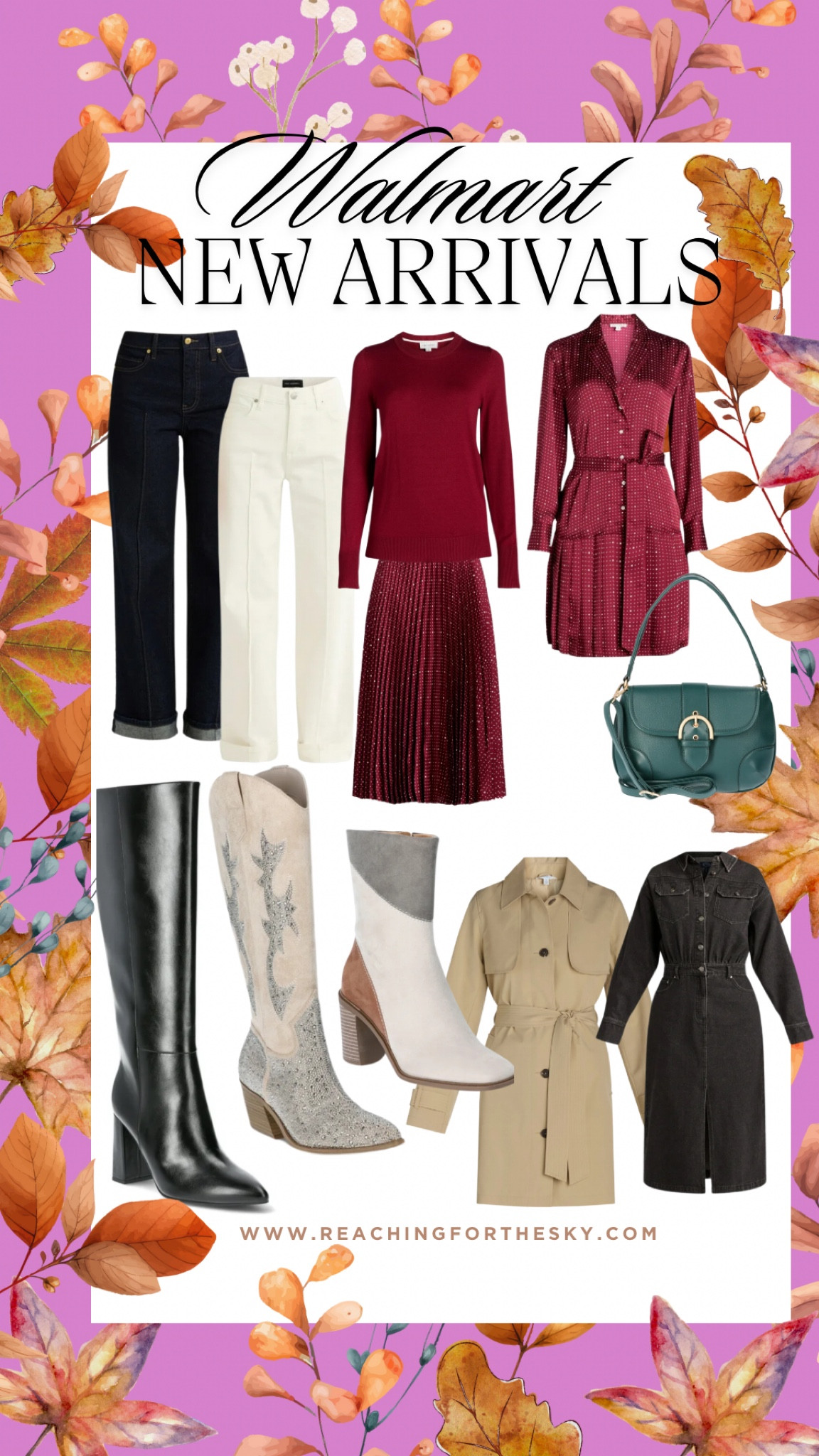 Walmart New Arrivals! Fall style. Boots. Denim. Fall purses. 

#LTKSeasonal #LTKfindsunder50 #LTKworkwear