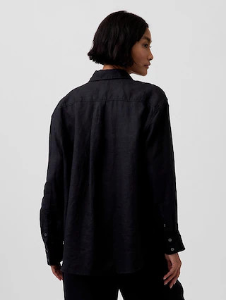 100% Linen Oversized Shirt | Gap (US)