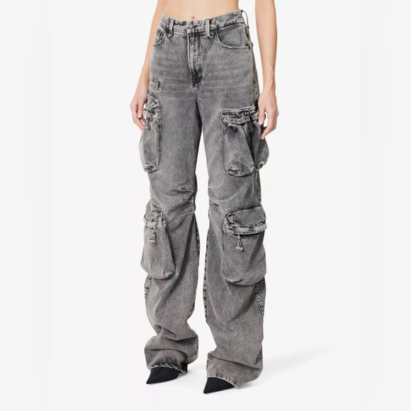 Good American Wide Leg Denim Cargo Jeans | Poshmark