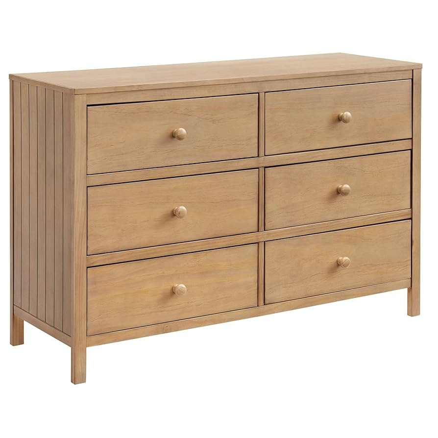 Soho Baby Everlee 6 Drawer Dresser, Honey Wood | Amazon (US)