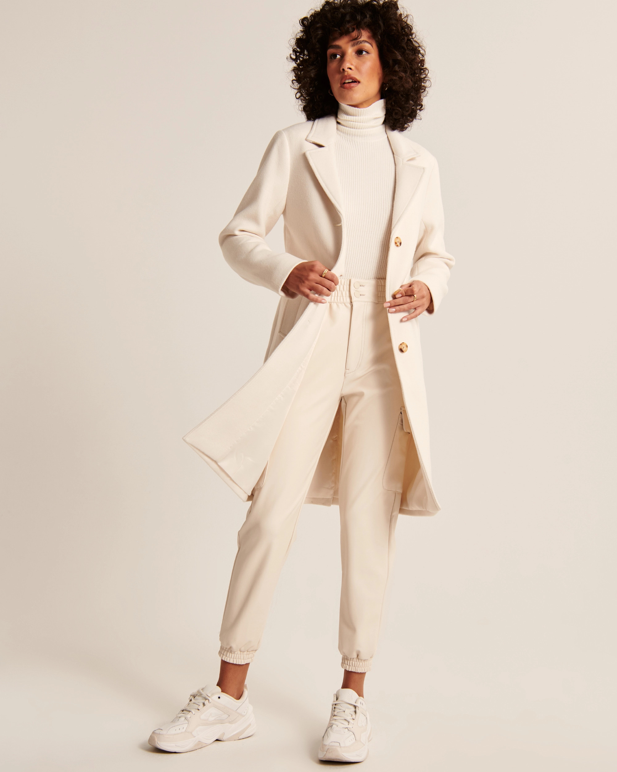 Wool-Blend Dad Coat | Abercrombie & Fitch (US)