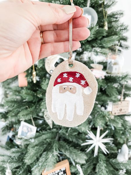 The paint and ribbon I used for our handprint Santa salt dough Christmas ornamentsSanta

#LTKkids #LTKHoliday #LTKfamily