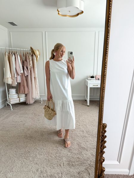 The prettiest white maxi dress! Perfect resortwear option! I have it paired with my Tory Burch sandals and J.Crew straw bag! Wearing size small in the dress. Summer dresses // vacation dresses // resortwear // beachwear // daytime dresses // white dresses // brunch dresses 

#LTKStyleTip #LTKTravel #LTKSeasonal