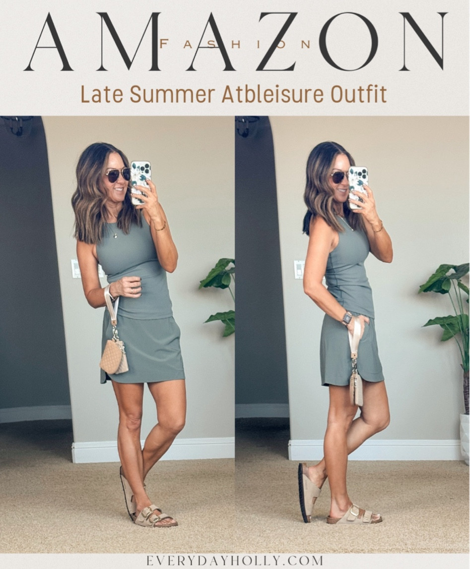 Amazon Athleisure outfit

fashion  activewear  skirt  athletic top  everyday outfit  wristlet  sunglasses  EverydayHolly

#LTKStyleTip #LTKOver40 #LTKActive