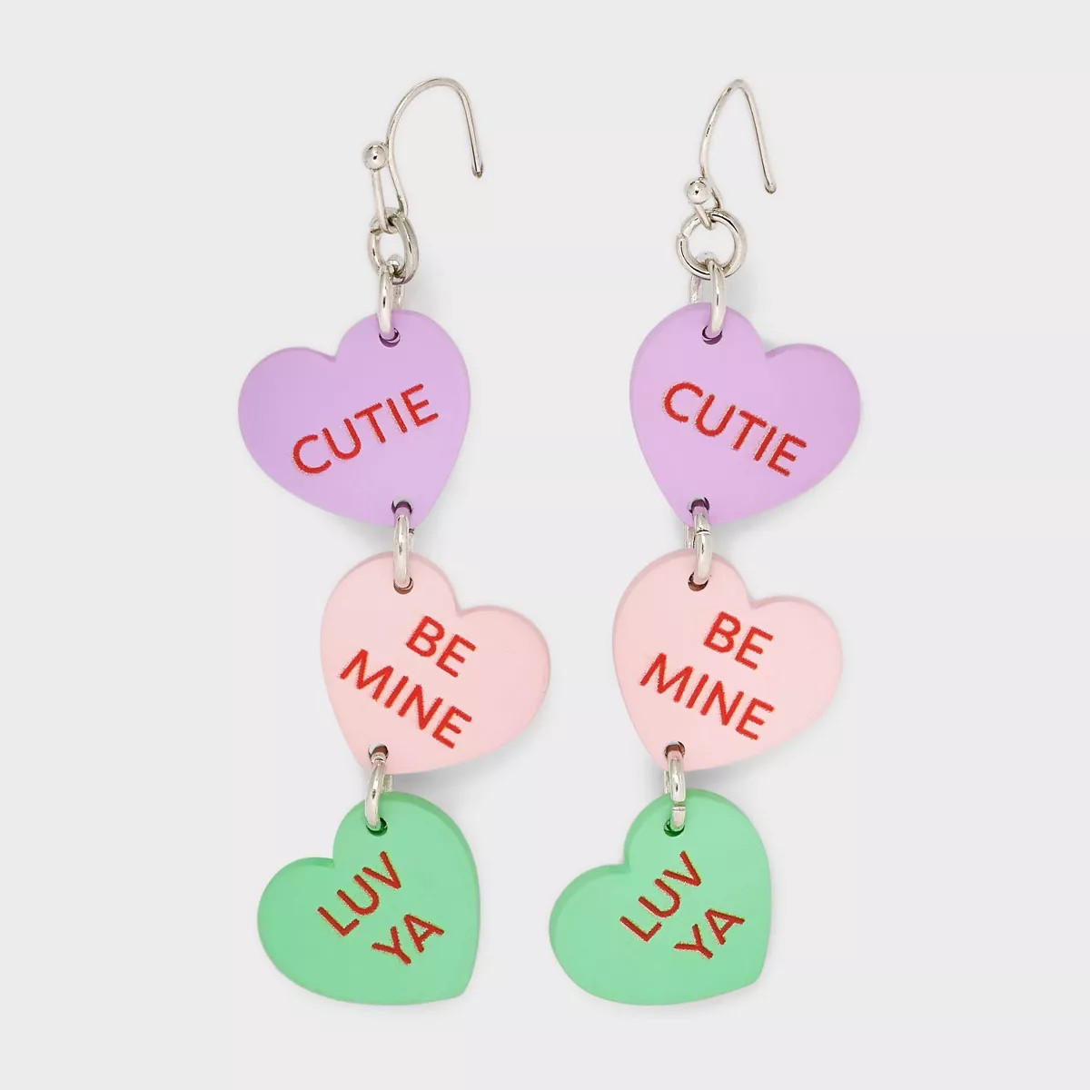 Sweetheart Scattered Heart Drop Earrings | Target