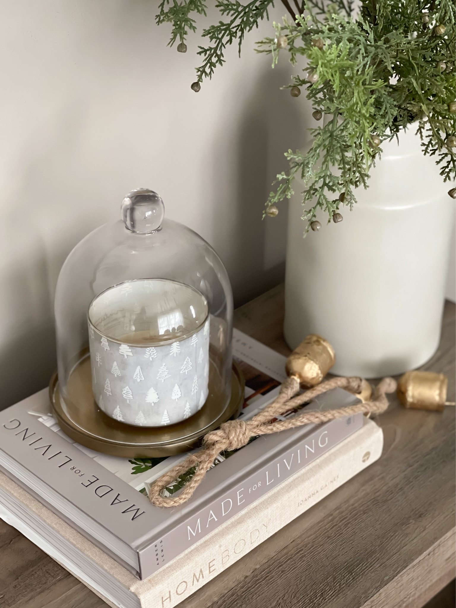 Christmas console table decor 

#LTKHoliday #LTKhome #LTKfindsunder50