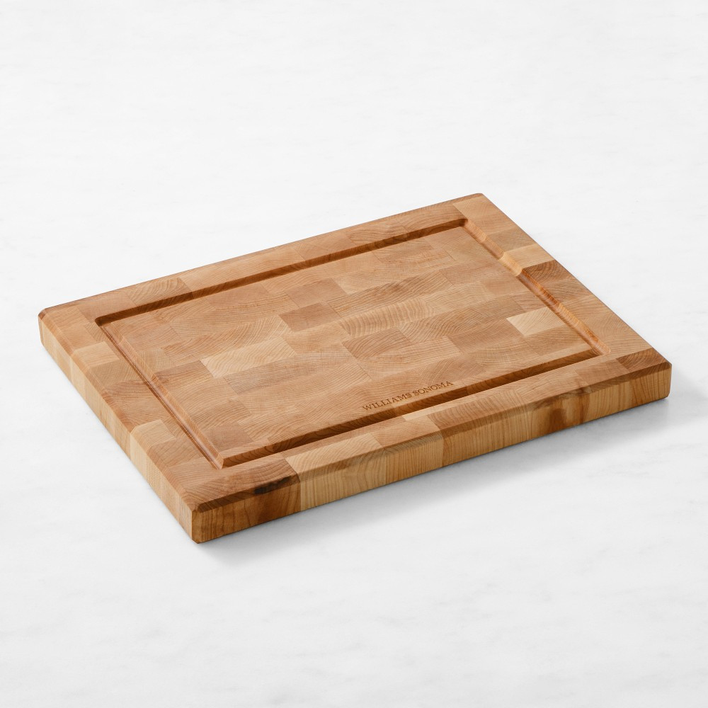 Williams Sonoma End-Grain Cutting Board, Maple | Williams-Sonoma
