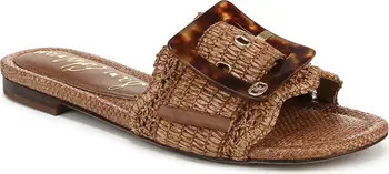 Bambi Raffia Buckle Slide Sandal (Women) | Nordstrom