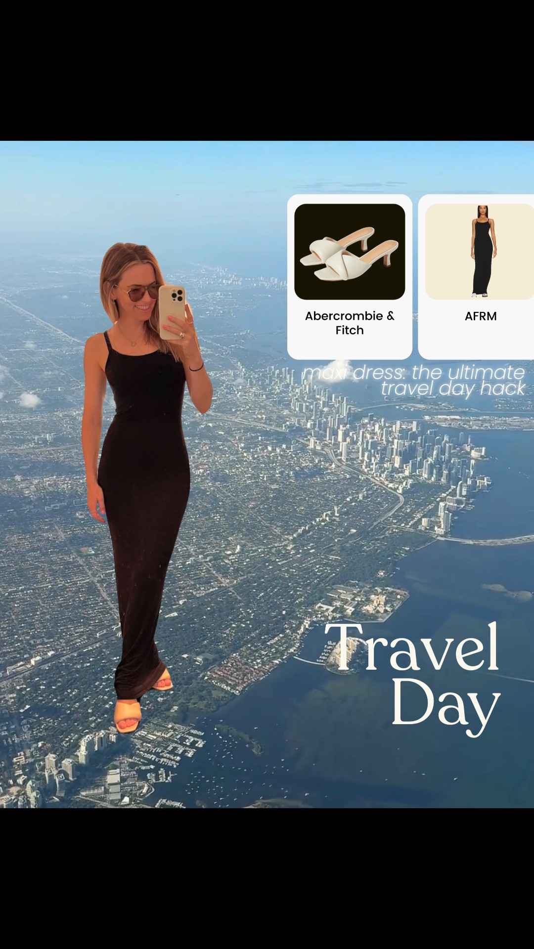 my new favorite travel day fit is a comfy stretchy maxi dress! It looks so put together but is actually comfier for an airplane than pants! I’m wearing a size small in this AFRM dress 🤍

#LTKStyleTip #LTKSeasonal #LTKTravel