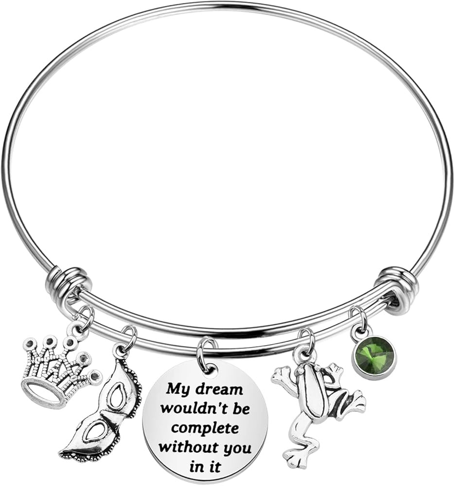 Fairytale Frog Inspired Bracelet Princess Tiana Quote Jewelry for Fans My Dream Wouldn’t Be Com... | Amazon (US)