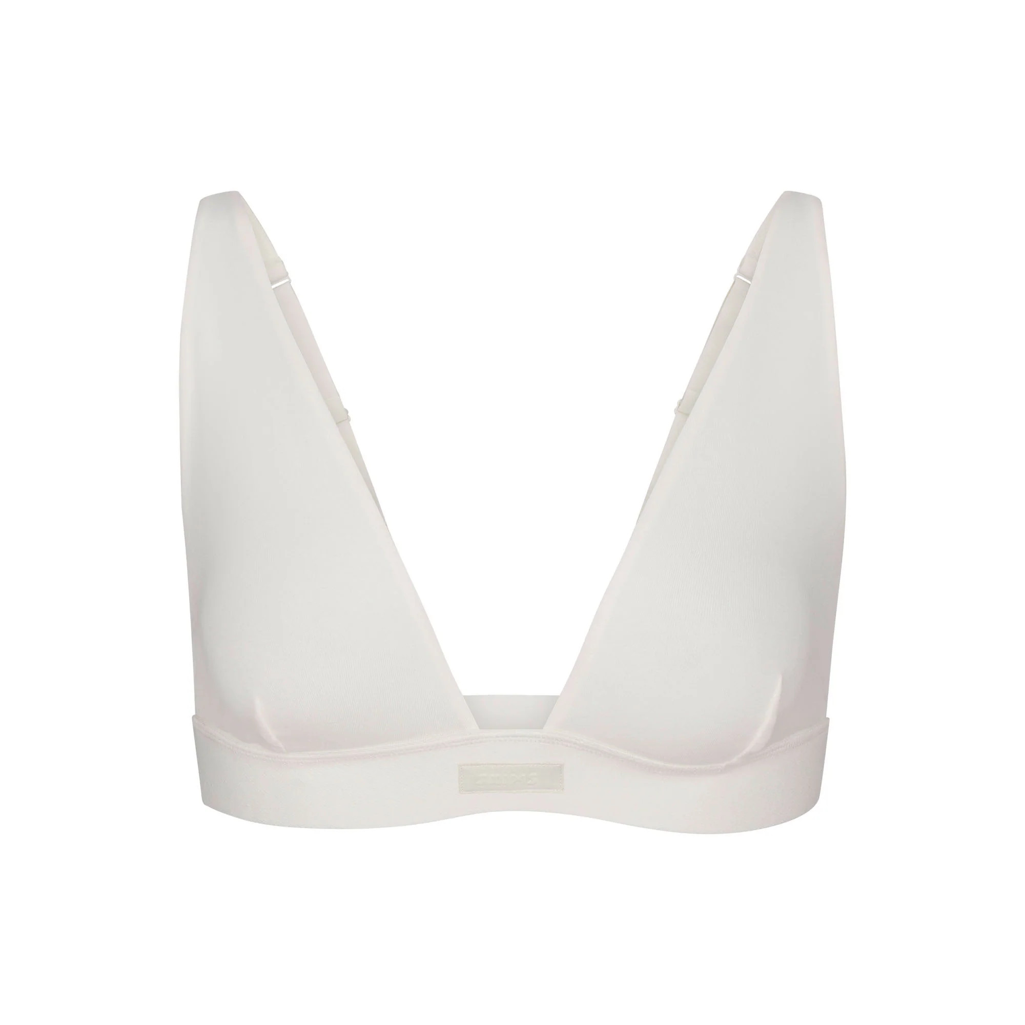 COTTON JERSEY PLUNGE BRALETTE | SKIMS (US)