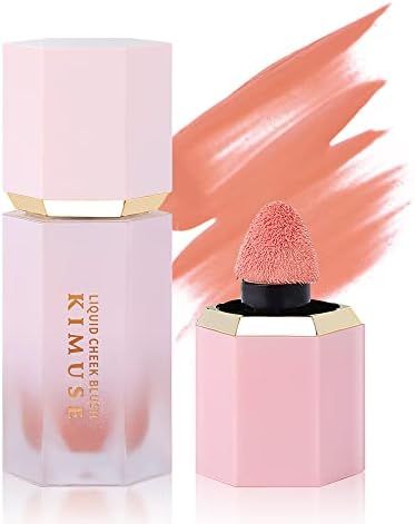 KIMUSE Soft Cream Blush Makeup, Liquid Blush for Cheeks, Weightless, Long-Wearing, Smudge Proof, ... | Amazon (US)