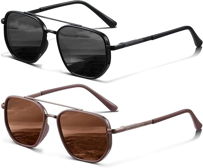 KUGUAOK Polarized Aviator Sunglasses for Women Men Fashion UV Protection Tangle Free Sun Glasses ... | Amazon (US)