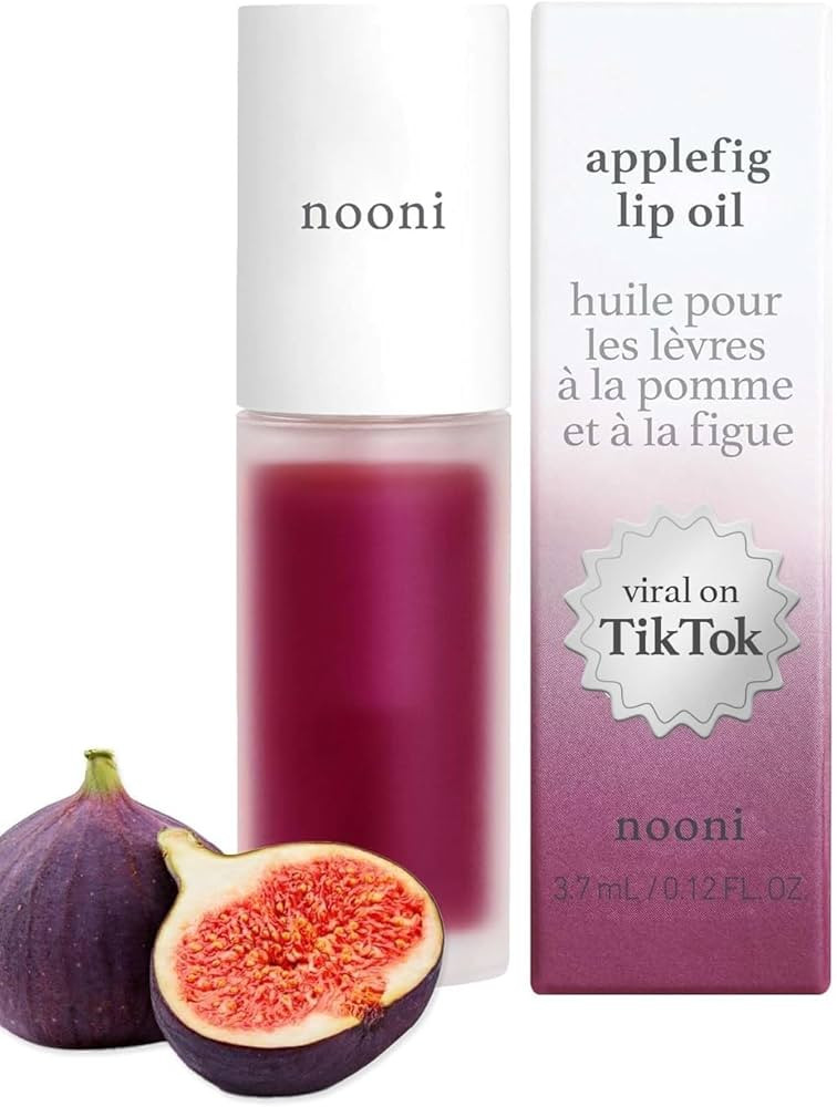NOONI Korean Vegan Appleseed Lip Oil - Applefig | Long-Lasting, Moisturizing, Plumping, Revitaliz... | Amazon (US)