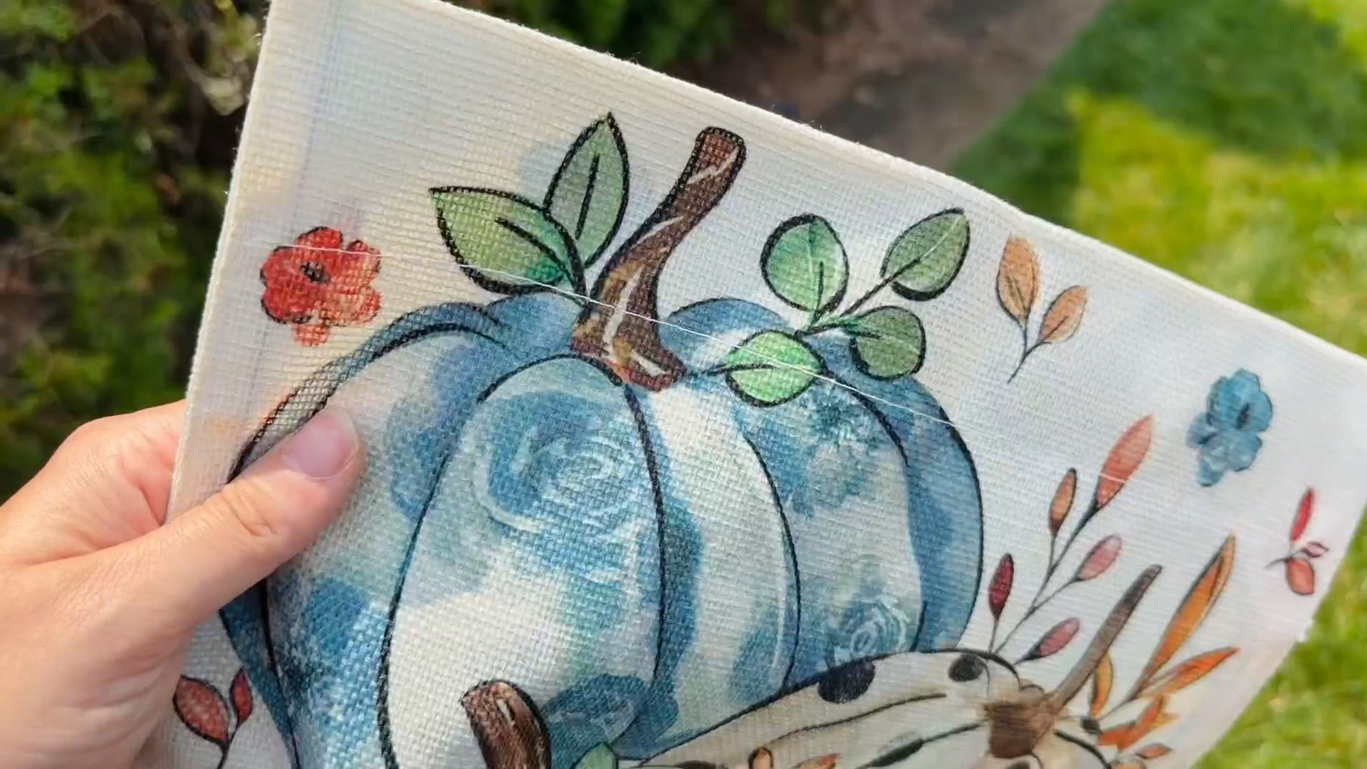 This blue pumpkin garden flag is such a pretty fall touch if you want something seasonal but a little softer than the typical bright orange decor. I love the farmhouse-style pumpkin design, the double-sided print, and the soft blue mixed in with the fall colors.

As an Amazon Associate, I earn from qualifying purchases.
 

 #LTKSeasonal #LTKHome