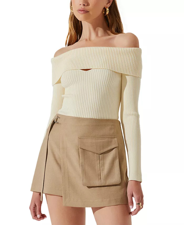 ASTR the Label Women's Brylee Utility-Pocket Mini Skirt - Macy's | Macy's