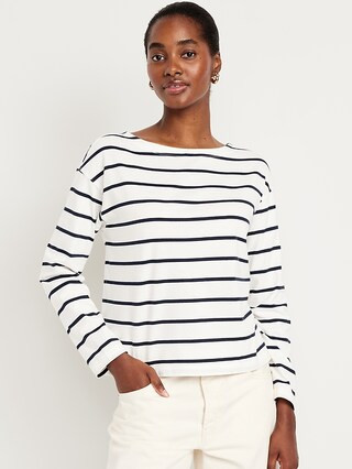 Long-Sleeve Mariner Loose T-Shirt | Old Navy (US)