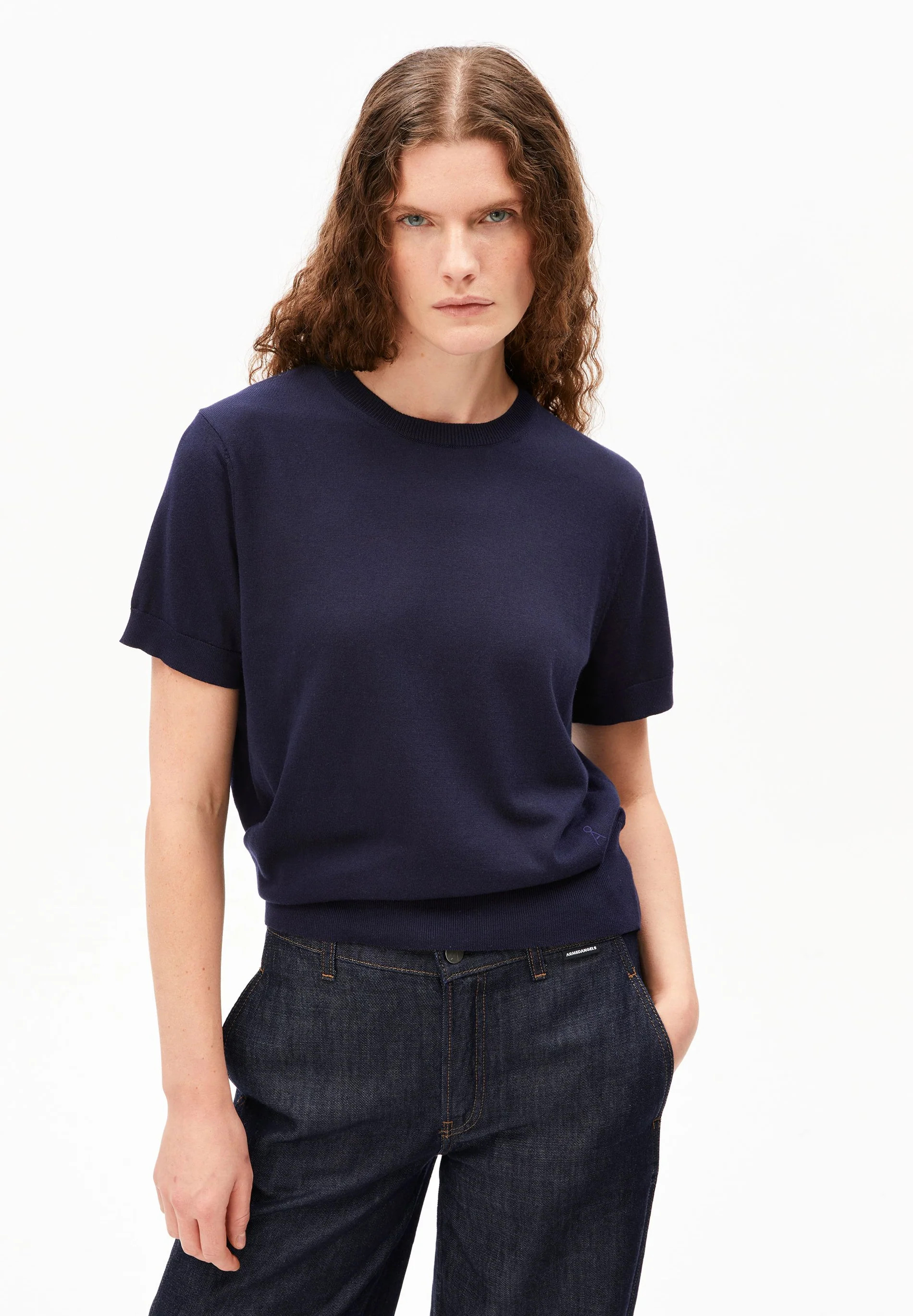 "KURZ\u00c4RMLIGER FEINSTRICKPULLOVER TENCEL\u2122 Lyocell-Mix" | ArmedAngels (DE)