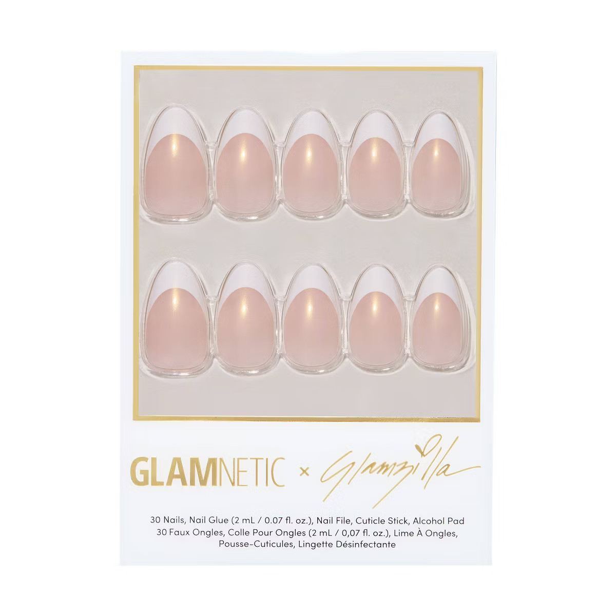 Glamnetic Give 'Em Grace Press-On Nails - 30 ct - Ulta Beauty | Target