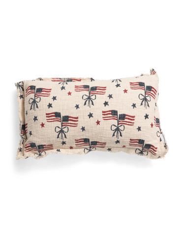 14x24 Americana Bow Pillow | TJ Maxx