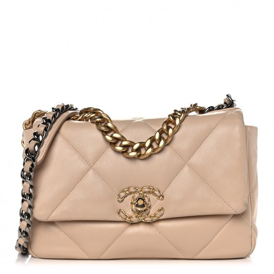 CHANEL

Lambskin Quilted Medium Chanel 19 Flap Beige | Fashionphile