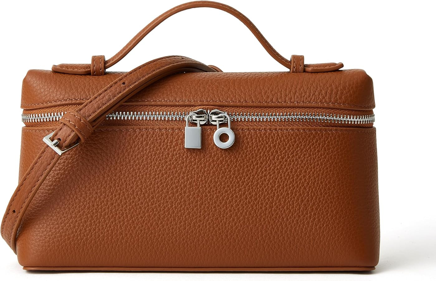 DORIS&JACKY Small Leather Crossbody Bag for Women Design Top Handle Clutch | Amazon (US)
