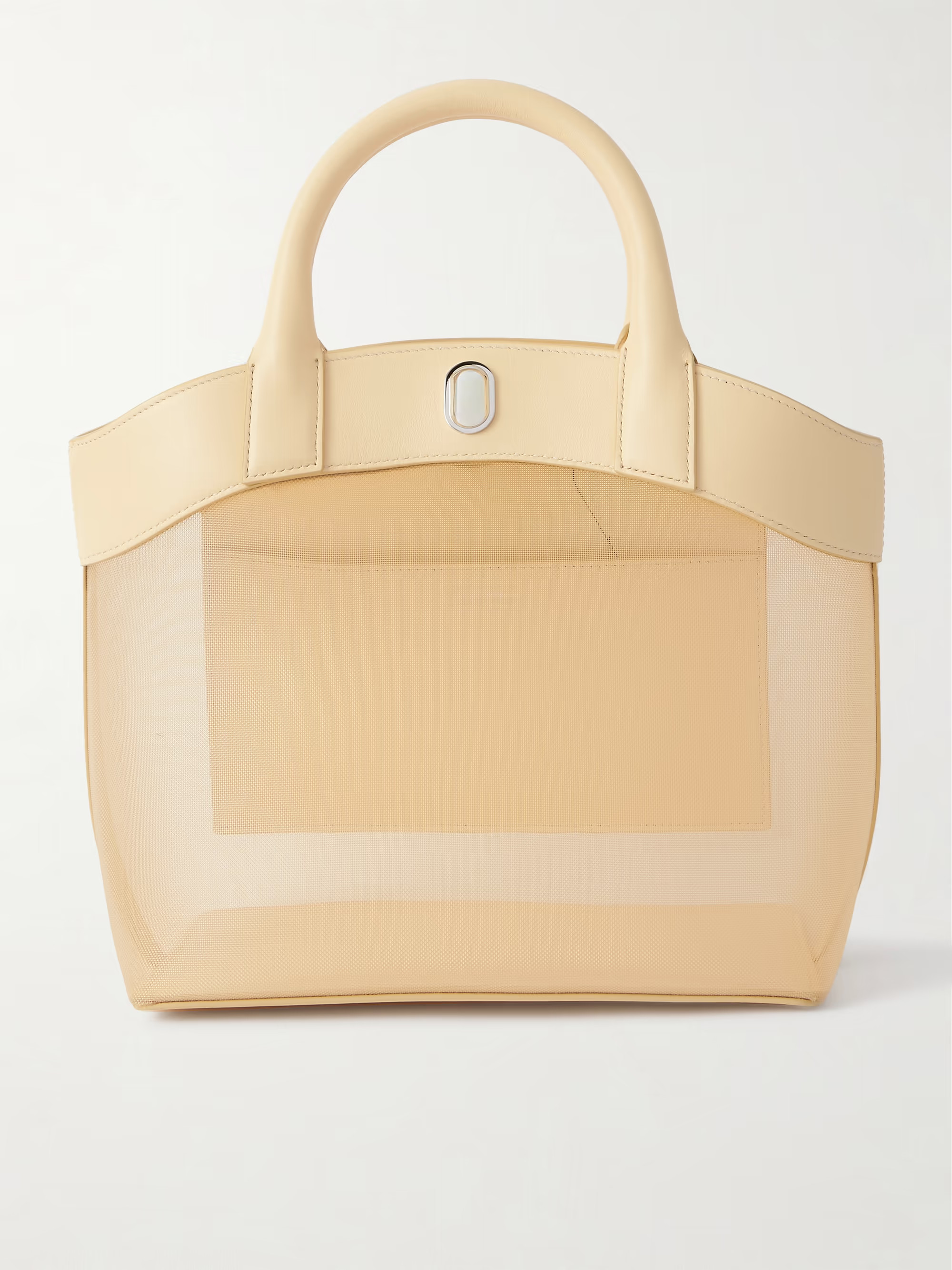 Tondo leather-trimmed mesh tote | NET-A-PORTER (US)