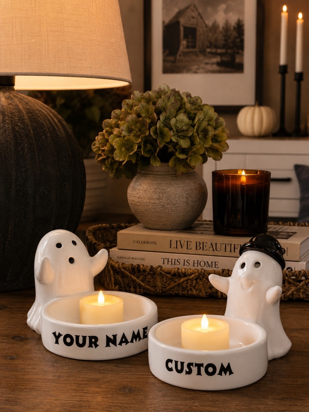 A Sweet Little Gift for Your Favorite Little Goblin 👻

Follow @farmtotablecreations on Instagram for more home finds and seasonal inspiration.

These personalized ghost tea light holders are such a fun way to add a little Halloween magic! Customize them with a name, family name, or special word to create a keepsake that’s perfect for little goblins, grandkids, teachers, neighbors, or anyone who loves festive decor. They’re the sweetest little gift that can be enjoyed year after year.

#HalloweenDecor #PersonalizedGifts #HalloweenGiftIdeas #CozyHome #LTKHome

#LTKSeasonal #LTKHome