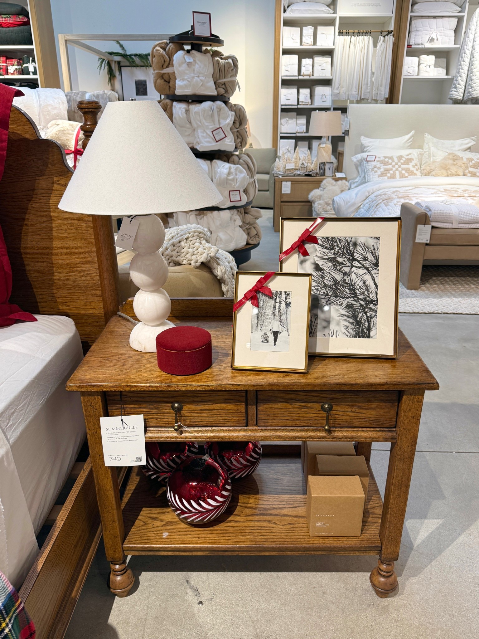The Summerville Nightstand from Pottery Barn adds instant character with its rich Tuscan Brown finish and classic, heritage-inspired design. 🤎The combination of two drawers and an open shelf makes it easy to keep essentials tucked away while still styling the space with intention. Crafted from FSC-certified wood, it’s one of those timeless pieces that grounds the room and only gets better with time. ☺️ #BedroomInspo #PotteryBarn #NightStand

#LTKHome #LTKHoliday #LTKSaleAlert