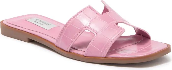 Harlien Croc Embossed Slide Sandal | Nordstrom Rack