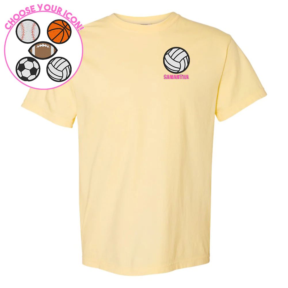 Make It Yours™ Sports Icon Comfort Colors T-Shirt | United Monograms