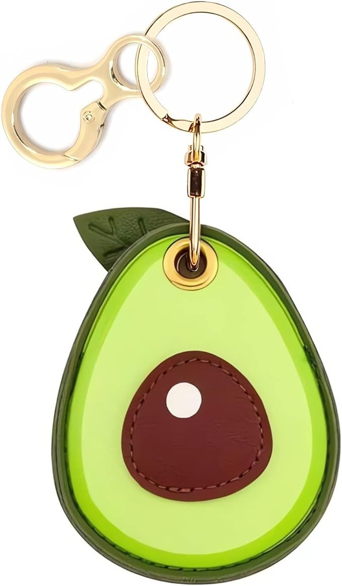 Leather Keychain Holder Case Compatible with AirTag,Cute air tag Cover with Keychain Ring,GPS Tra... | Amazon (US)