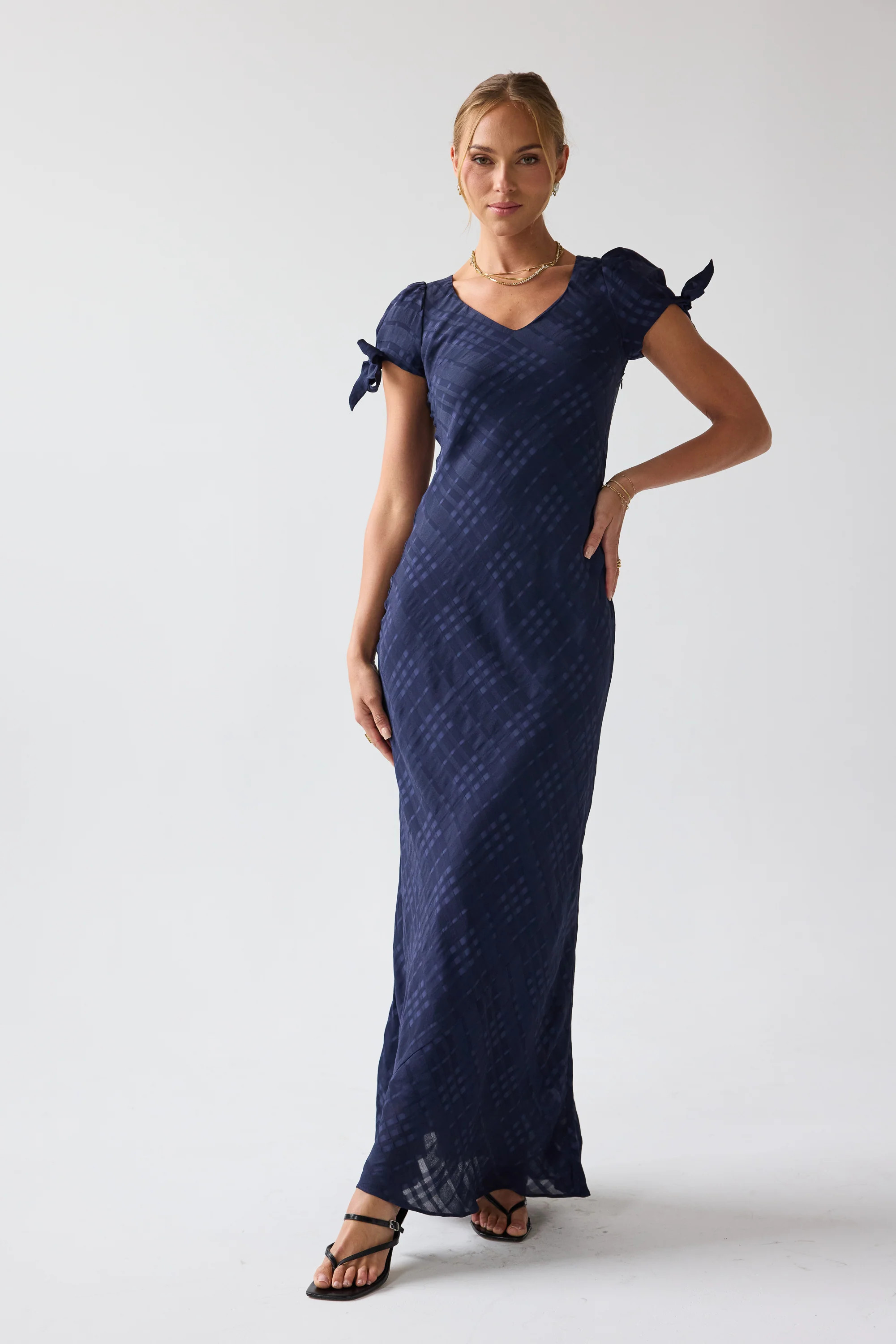 Kimmie Maxi Dress in Navy | Böhme US