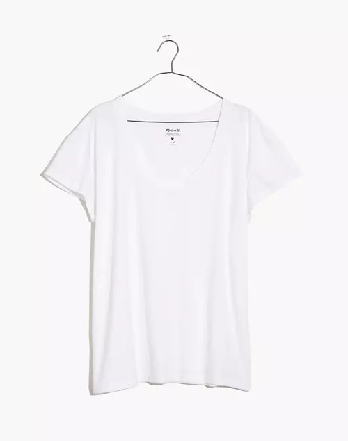 Plus Whisper Cotton Scoopneck Tee | Madewell