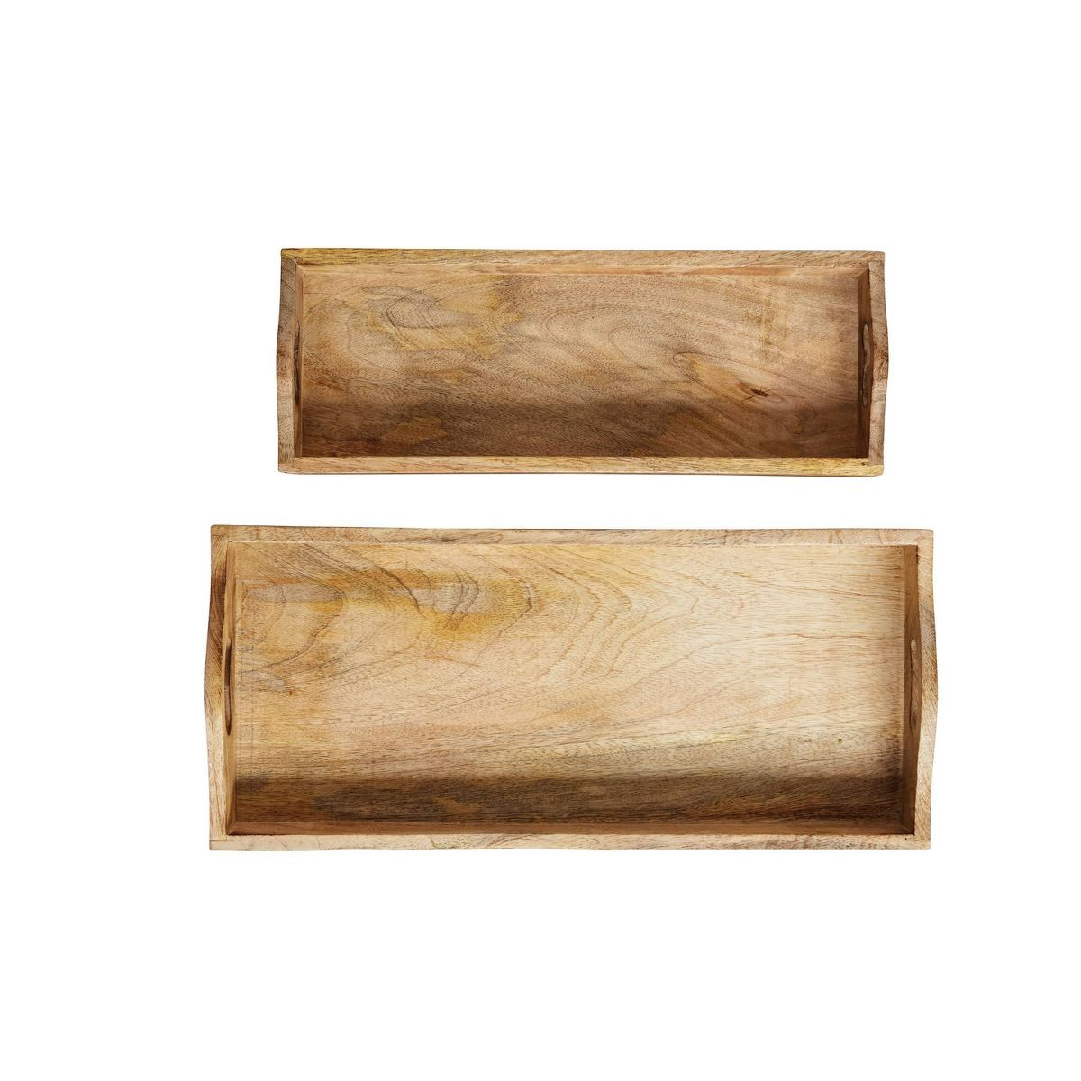 Set of 2 Mango Wood Trays Brown - Storied Home | Target