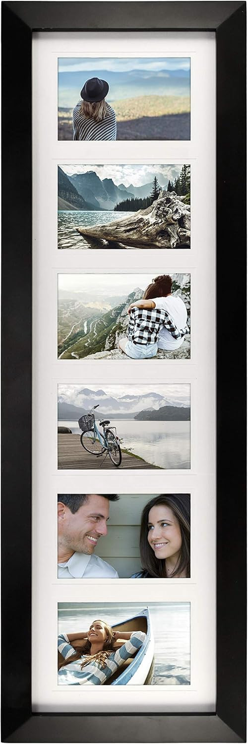 Malden 4x6 6Opening Collage Matted Picture Frame, Displays Six, Black | Amazon (US)