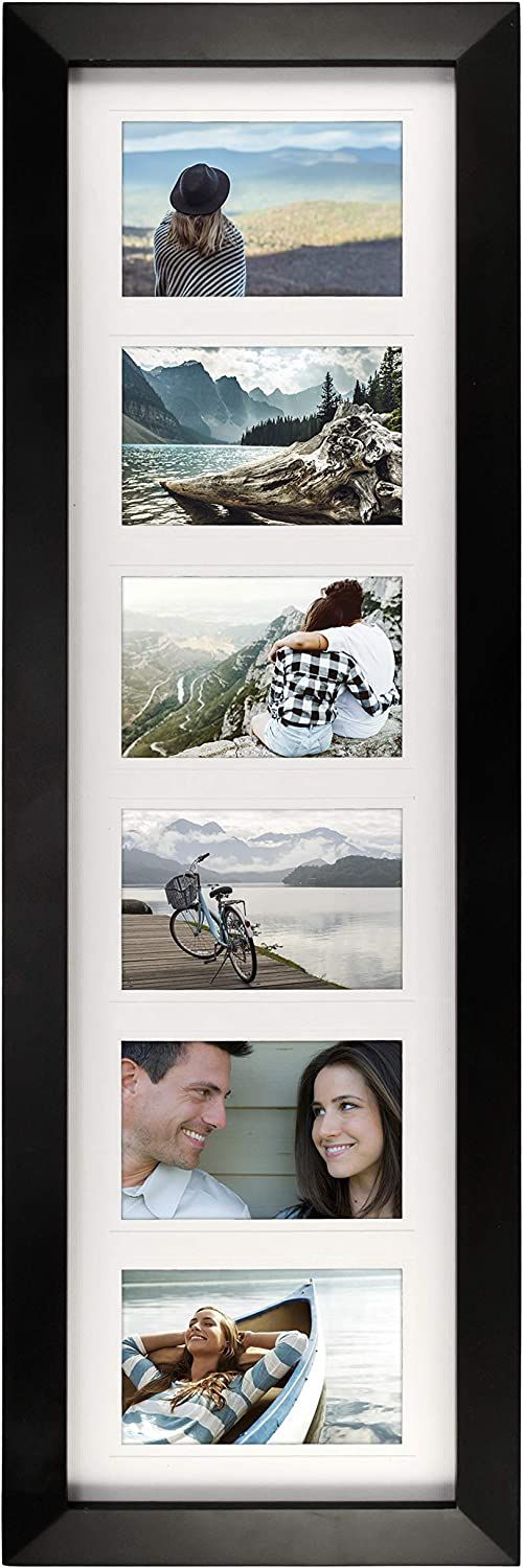 Malden 4x6 6Opening Collage Matted Picture Frame, Displays Six, Black | Amazon (US)