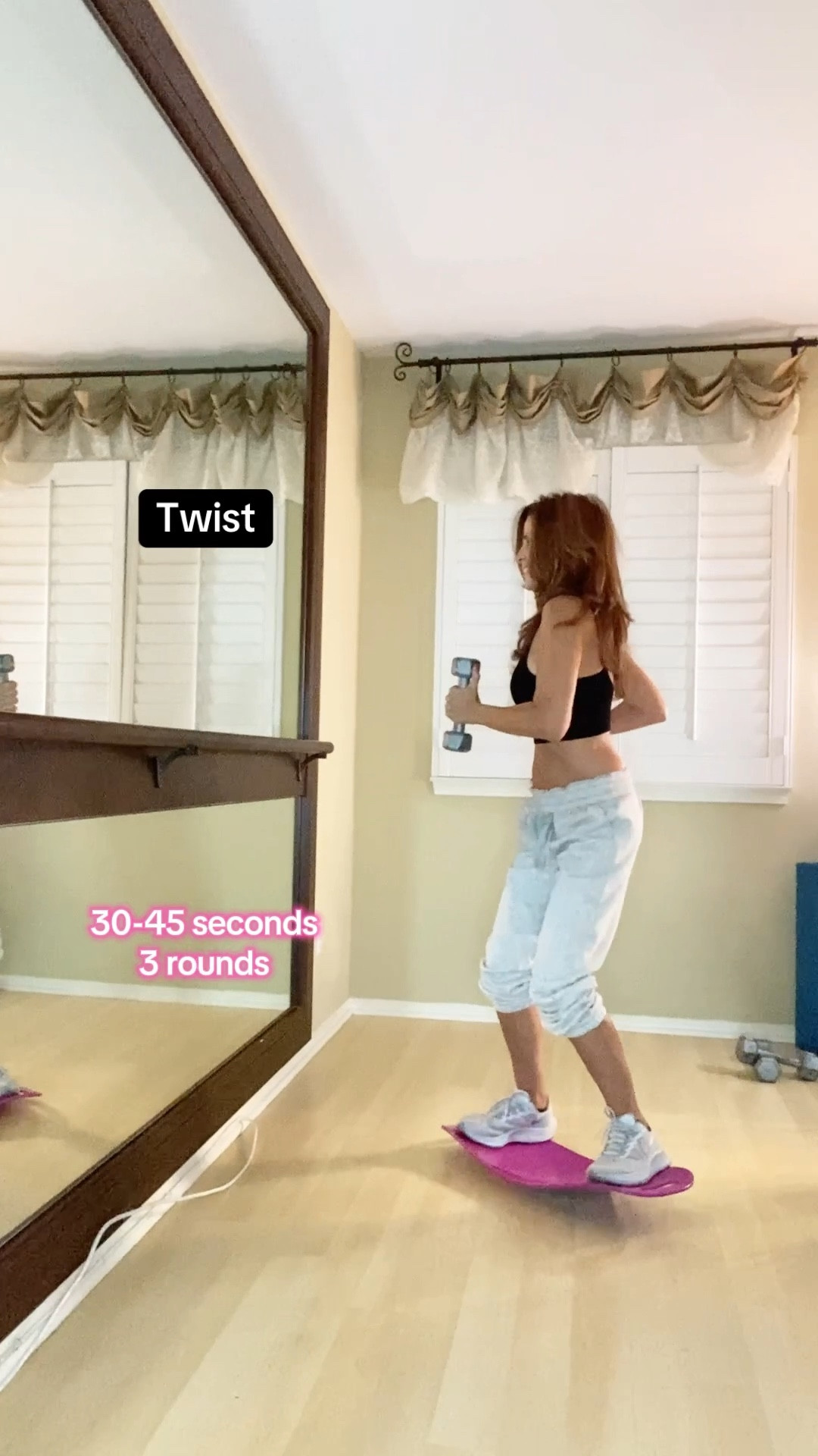 Comfort you can move in 🤍 A full-body workout on the balance board that builds strength, stability, and confidence. Linked my favorite comfy-cute set that moves with you and the equipment for the workout. 

#LTKootd #LTKfitnessgoals #LTKselfcare