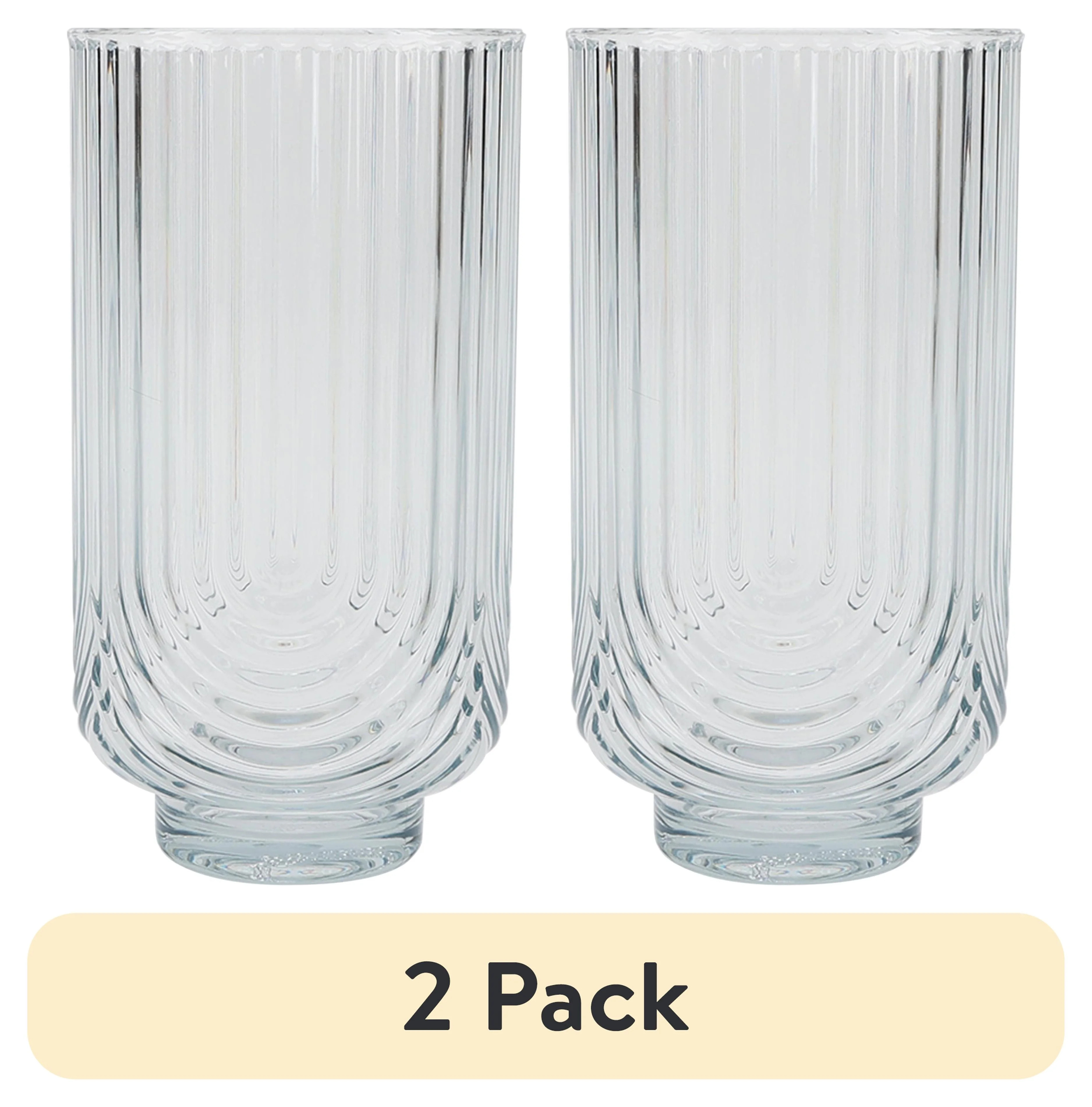 (2 pack) Better Homes & Gardens 21-Ounce Tritan Tall Ribbed Arch Tumbler, Teal - Walmart.com | Walmart (US)