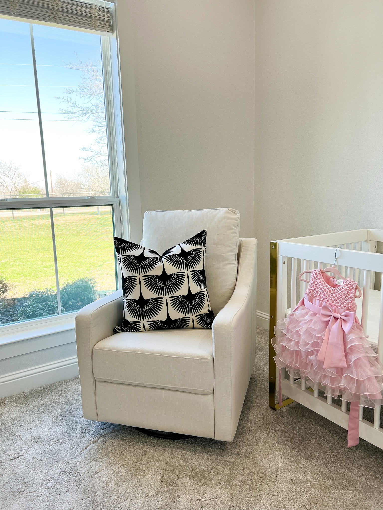 Love this slope arm swivel glider for the nursery. So comfortable, fast shipping and a great price! 😍 

Baby, nursery, glider, swivel, white accent chair, Wayfair, furniture, essentials 

#LTKhome #LTKbaby #LTKbump
