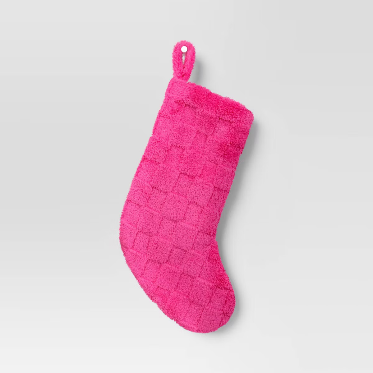 20" Plush Checkerboard Pattern Christmas Stocking - Wondershop™ | Target