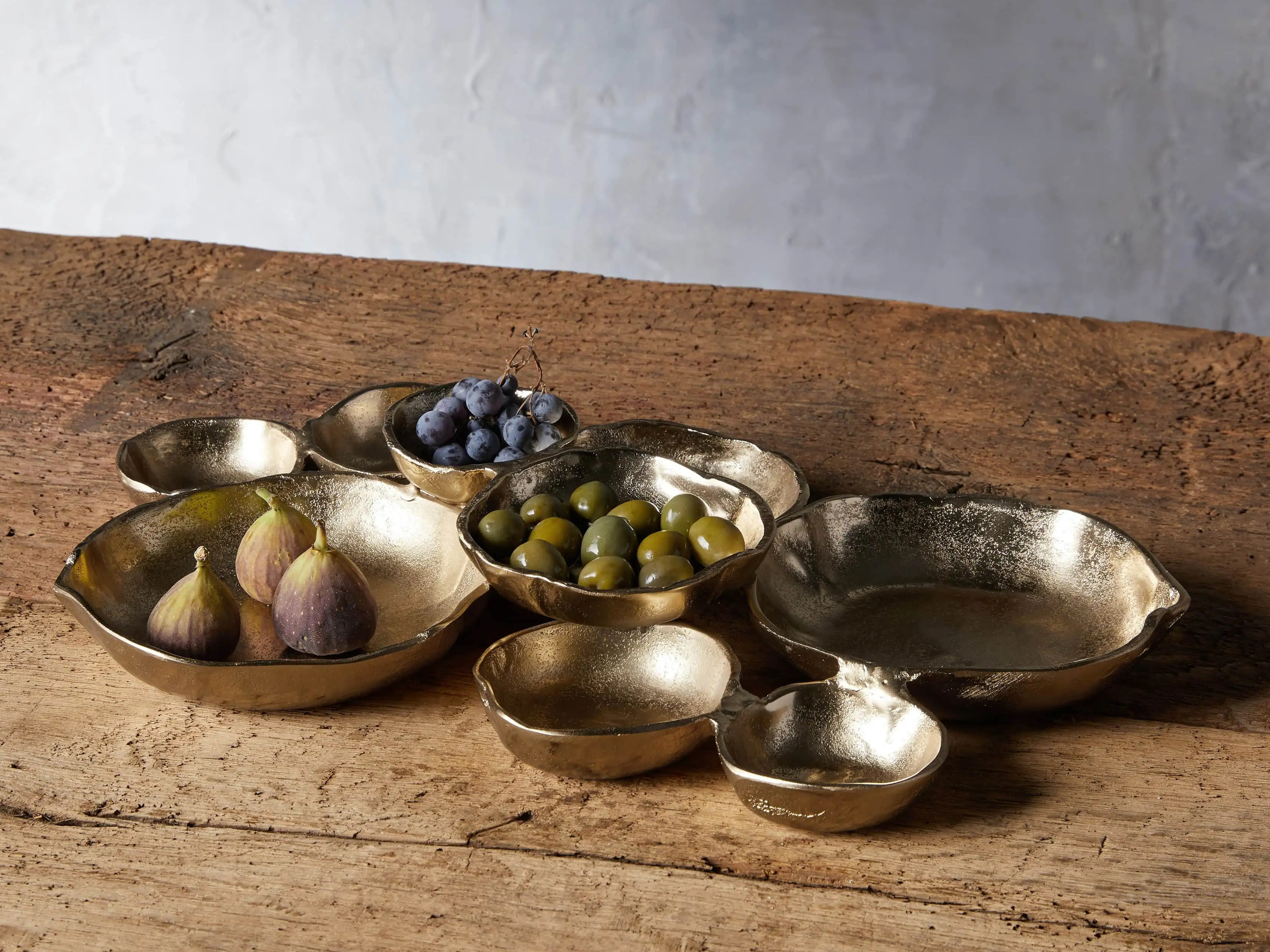 Klasa Large Dark Gold Platter | Arhaus