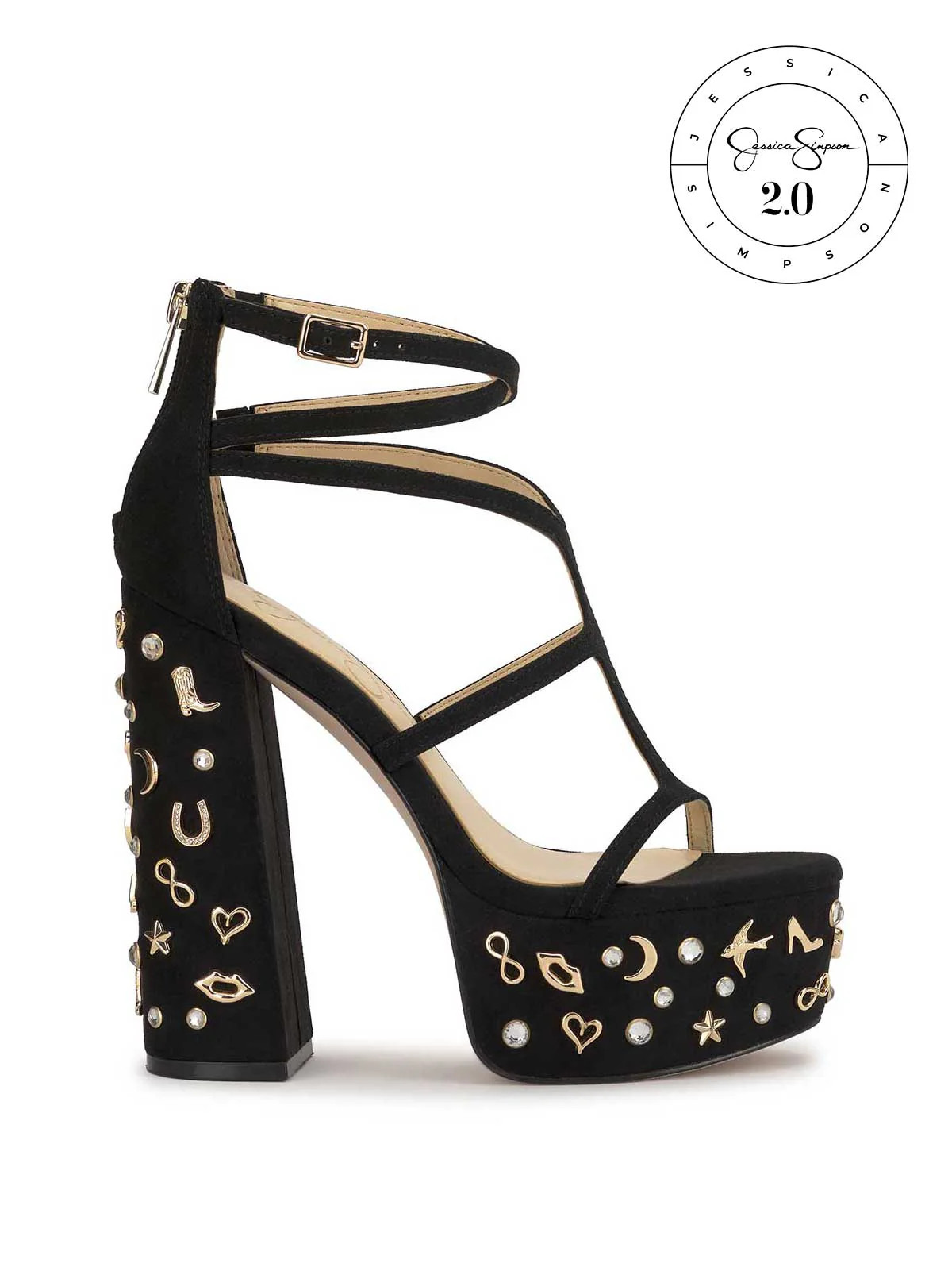 Jessica Simpson 2.0 Aamina Platform Sandal in Black | Jessica Simpson E Commerce