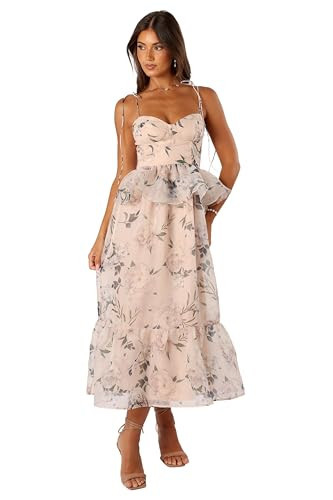 Petal & Pup Women's Kennie Midi Dress, Pink Floral | Amazon (US)