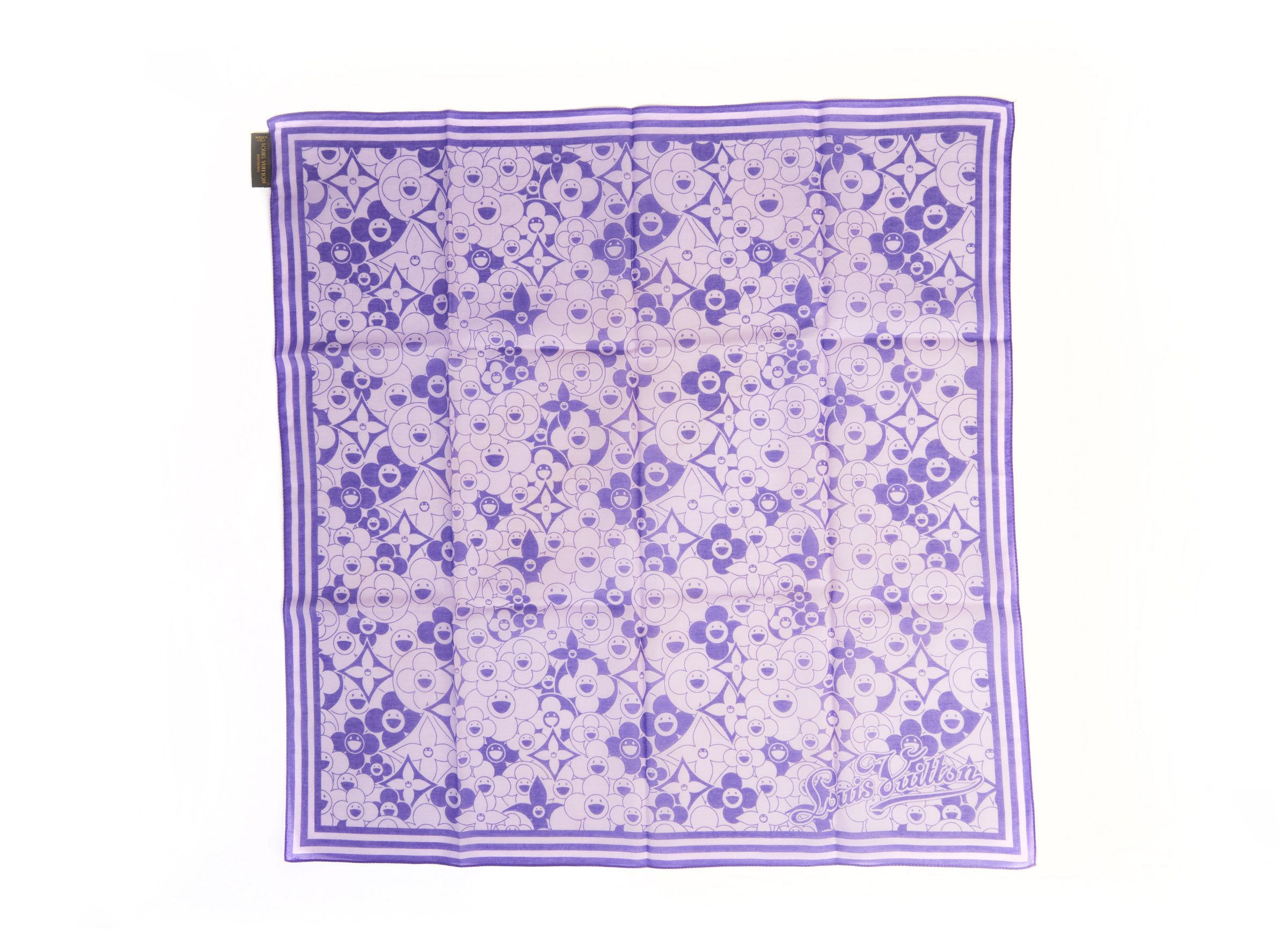 Vuitton Lim.Ed. Murakami Cotton Scarf - Vintage Lux - purple | One Kings Lane