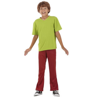 HalloweenCostumes.com Small  Boy  Scooby Doo Shaggy Costume for Kids,  Hippie Green Shirt Costume for Halloween, Brown/Green | Target