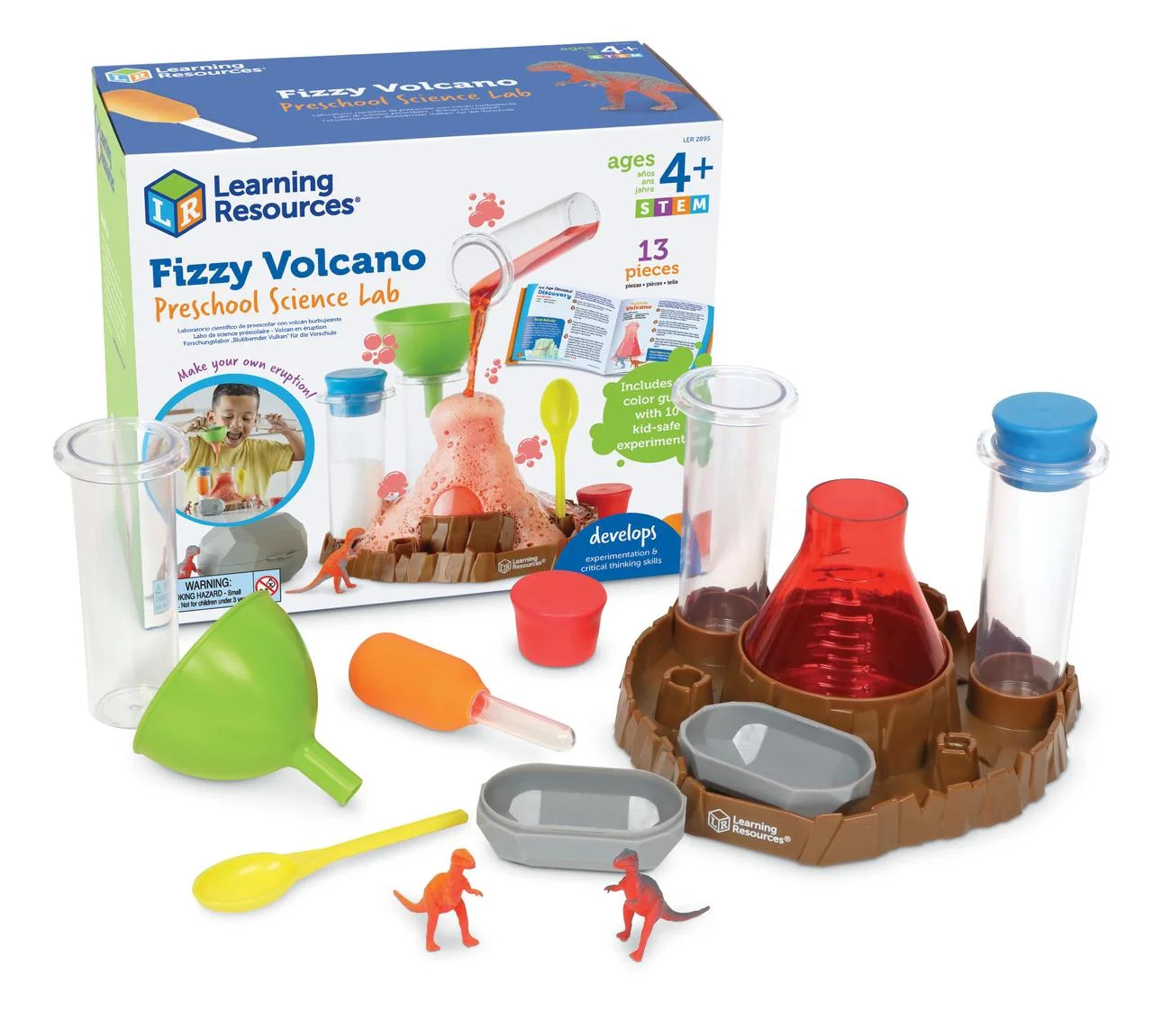 Learning Resources Fizzy Volcano, 13 Pieces, Ages 4+, Preschool Science Lab, Science Kits for Kid... | Walmart (US)