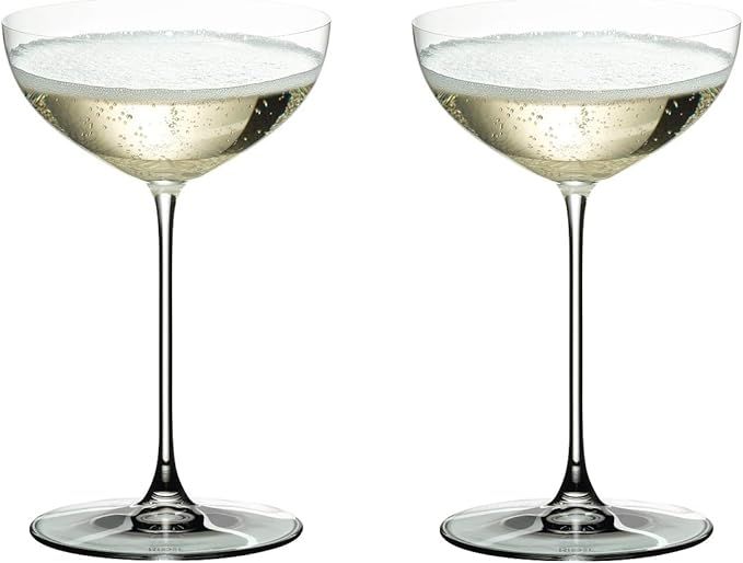 Riedel 6449/09 Veritas Coupe Glasses, Set of 2, Clear | Amazon (US)